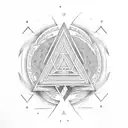 Valknut Symbol tattoo design idea