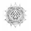 Valknut Symbol tattoo design idea