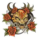 Mysterious  tattoo design idea