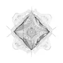 patchwork fine line sleeve tattoo design idea