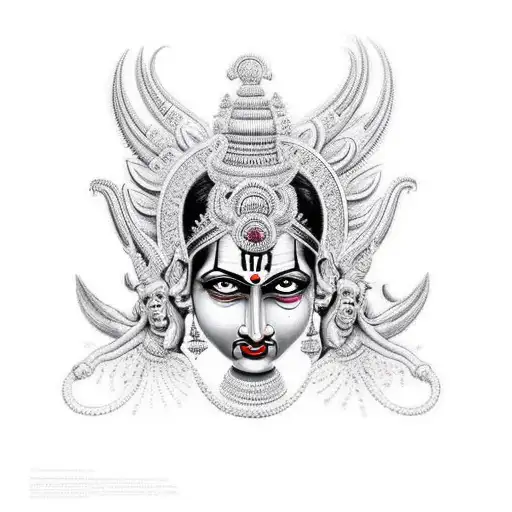goddess kali  tattoo design idea