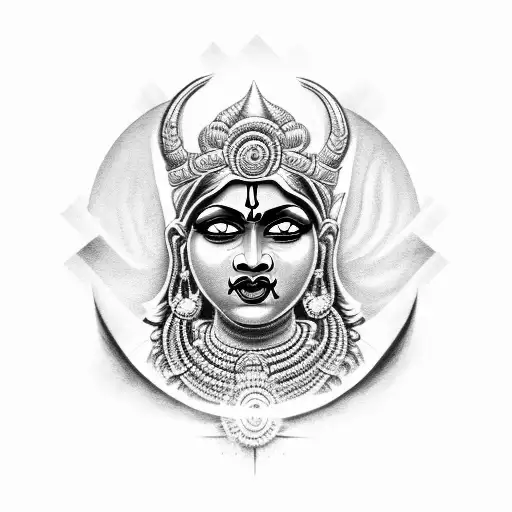 goddess kali  tattoo design idea