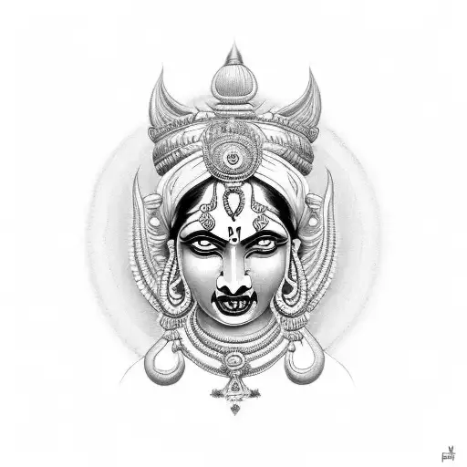 goddess kali  tattoo design idea
