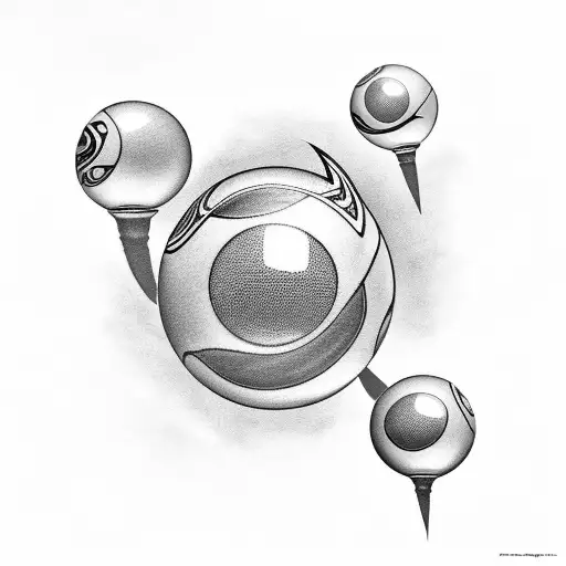 8 Ball tattoo design idea
