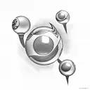 8 Ball tattoo design idea