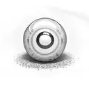 8 Ball tattoo design idea