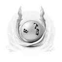 8 Ball tattoo design idea