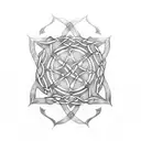 Celtic Islamic design band tattoo design idea