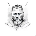 ragnar lothbrok tattoo design idea