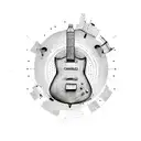 guitar and dj controller  tattoo design idea