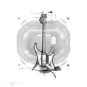 guitar and dj controller  tattoo design idea