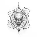 ice cream and long beach tattoo design idea