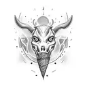 ice cream and long beach tattoo design idea