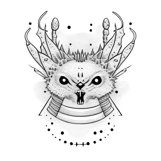 ocotillo and saguaro tattoo design idea