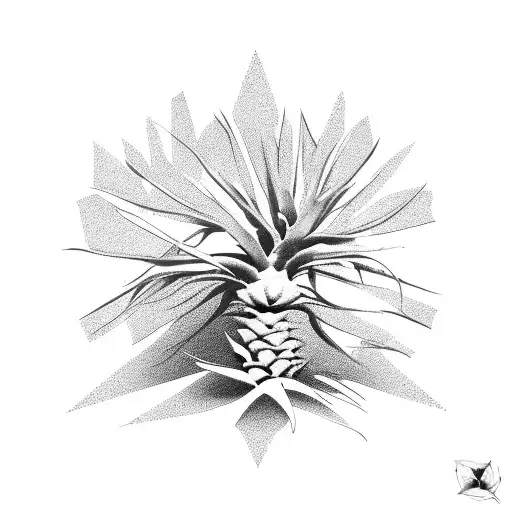 joshua tree and yucca tattoo design idea