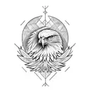 Eagle Poland  tattoo design idea