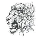 make a tattoo about struggles with mental health and how he pushes through. Have no skulls or lions. tattoo design idea