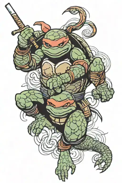 tmnt tattoo design idea
