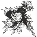 Bleach anime tattoo design idea