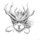  witches magic tattoo design idea