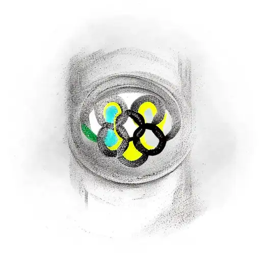 olympic symbol with name  tattoo design idea