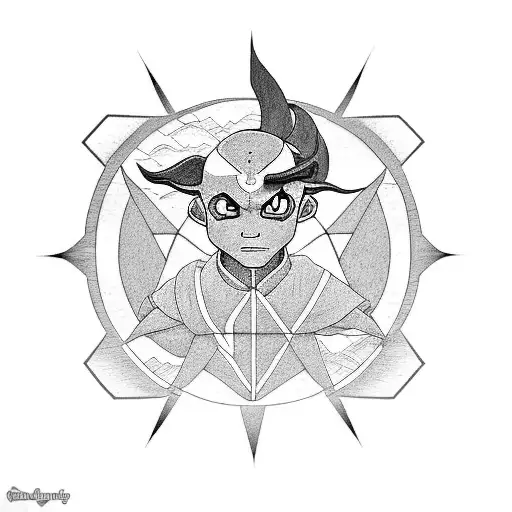 glider avatar the last Airbender  tattoo design idea