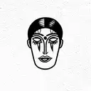 indian face tattoo design idea
