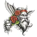 three miracles God tattoo design idea
