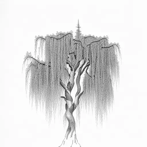 Weeping willow tree tattoo. Through all the seasons this is home. | Baby  feet tattoos, Tattoos for daughters, Willow tree tattoos