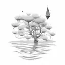 willow tree  tattoo design idea