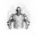 chain link armour  tattoo design idea