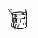 drum tattoo design idea