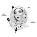 drum tattoo design idea