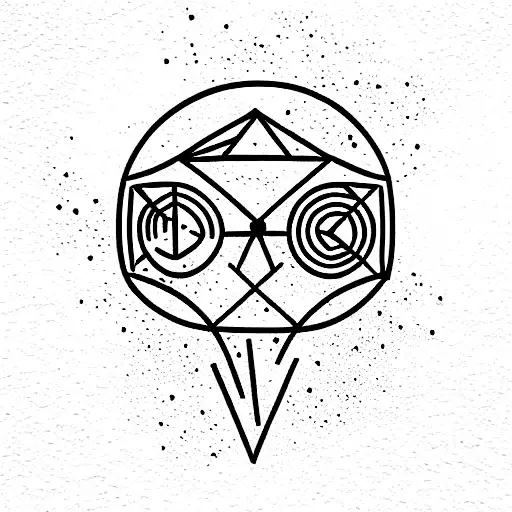 Strong and intelligent european tattoo design idea