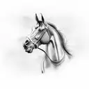 thomas shelby on horse at night  tattoo design idea