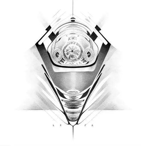 Formula 1 car tattoo design idea