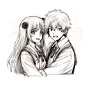 brother and sister tattoo design idea