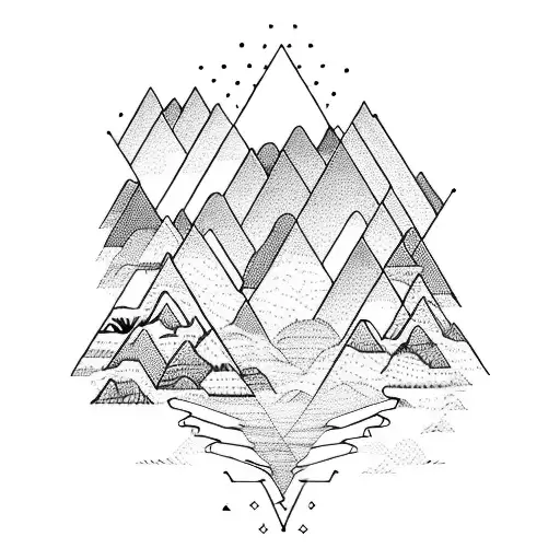 bike mountains Colombia  tattoo design idea