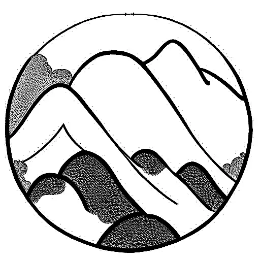 bike mountains Colombia  tattoo design idea