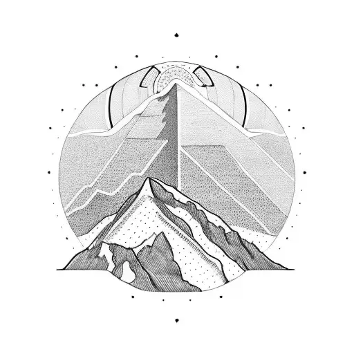 cycling mountains Colombia  tattoo design idea