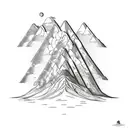 bike mountains Colombia  tattoo design idea