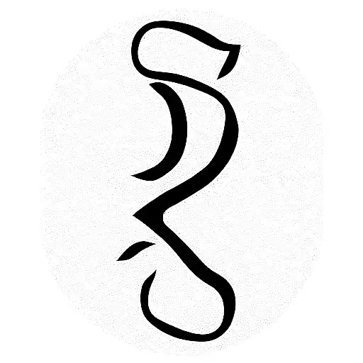 alphabet A, P & P in a single design tattoo design idea