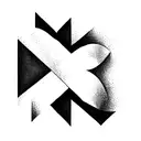 alphabet A, P & P merged tattoo design idea