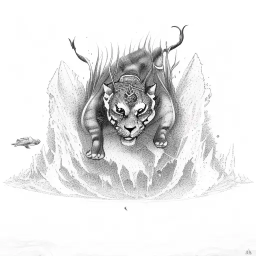 leap of faith tattoo design idea