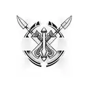 axe tattoo design idea