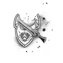 axe tattoo design idea