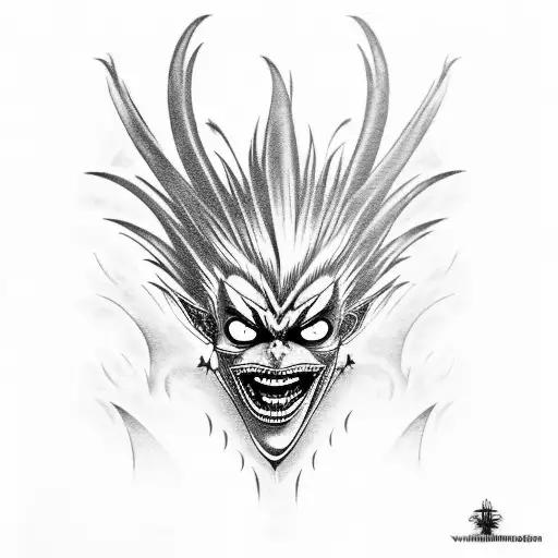 ryuk tattoo design idea
