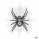 spider tattoo design idea
