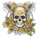 sunny bitch text tattoo design idea