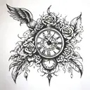 right person wrong time tattoo design idea
